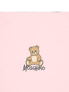 Coperta per neonata Moschino Kids rosa con dettaglio Teddy Bear MTB00FLCA40 50209 MOSCHINO KIDS 