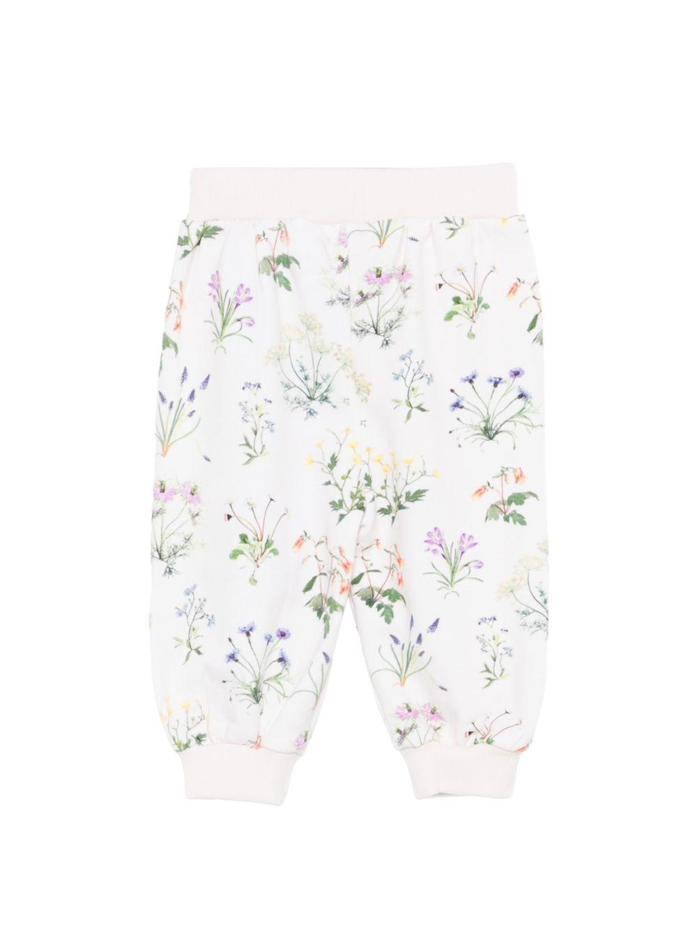 Shorts Sallie per neonata Molo beige con stampa a fiori 4S26I203 9541 MOLO KIDS 