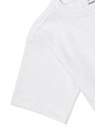 T-shirt per bambini Moschino Kids bianca con stampa grafica tre Teddy Bear HUM05PLAA23 10101 MOSCHINO KIDS 