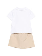 Set t-shirt e gonna per neonata Moschino Kids multicolore con ricamo Teddy MDG01LLLA14 20829 MOSCHINO KIDS 