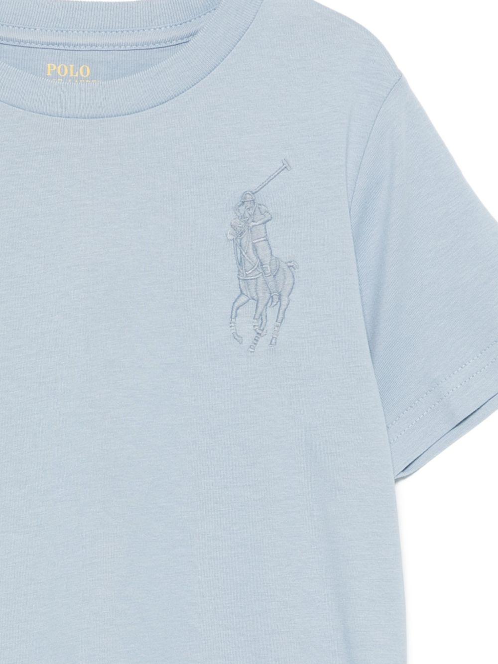 T-shirt per bambino Polo Ralph Lauren Kids azzurra con caratteristico motivo Polo Pony 322832907 505 Ralph Lauren kids 