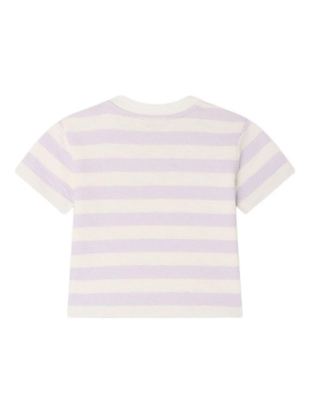 T-shirt Cai per neonata Bonpoint multicolor con design a righe C06XTSK00001 257A BONPOINT KIDS 