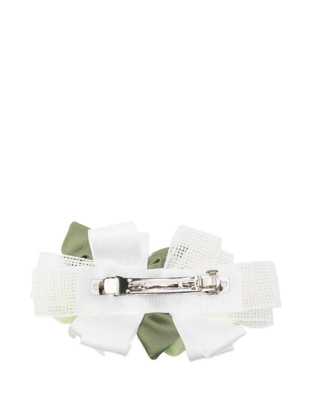 Fermaglio per capelli per bambina Colorichiari bianco con design a fiori FL938539 AF771 20 COLORICHIARI 