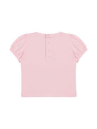 T-shirt Teddy Bear per neonato Moschino Kids rosa con girocollo MIM02BLBA10 50209 MOSCHINO KIDS 