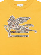 T-shirt per bambino Etro Kids gialla con dettaglio Pegaso sul davanti GZ8P40 Z3672 216 ETRO KIDS 
