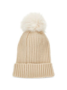 Cappello per bambina Monnalisa Kids beige con orsetto applicato 19H009 8064 029F MONNALISA KIDS 