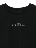 T-shirt per bambino John Richmond Junior nero con stampa sul retro RBA25145TS BLACK JOHN RICHMOND JUNIOR 