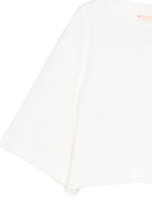 T-shirt per bambina Elisabetta Franchi La Mia Bambina bianco con dettaglio logo EFTS2540JE006 0004 ElISABETTA FRANCHI KIDS 