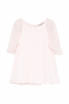 Blusa per bambina Alberta Ferretti Kids rosa con ruches R1G300 7142 0013 ALBERTA FERRETTI KIDS 