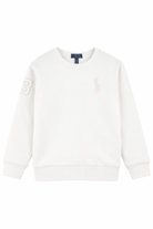 Felpa per bambino Polo Ralph Lauren Kids bianca con caratteristico motivo Polo Pony 322A12253 001 Ralph Lauren kids 