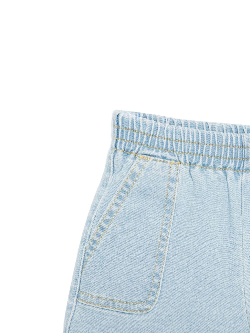 Shorts denim con motivo Pegaso per neonato ETRO KIDS azzurro con due tasche laterali GW6519 D0101 616 ETRO KIDS 
