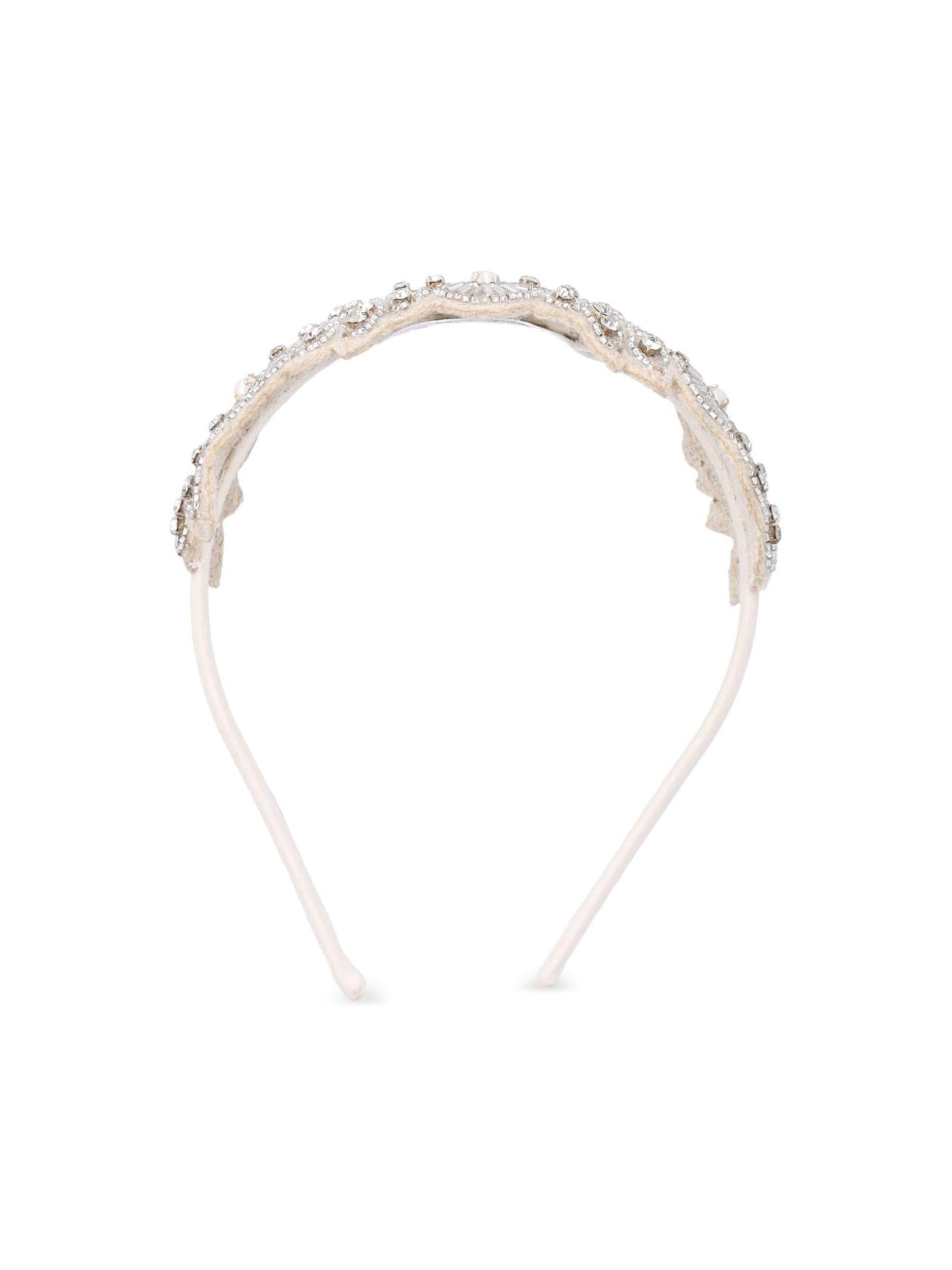 Cerchietto per bambina Bonpoint Laure beige con decorazione S06GHAW00002 0004A BONPOINT 