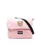 Borsa per neonata Moschino Kids rosa con stampa Teddy Bear MUX05VLCA19 50209 MOSCHINO KIDS 