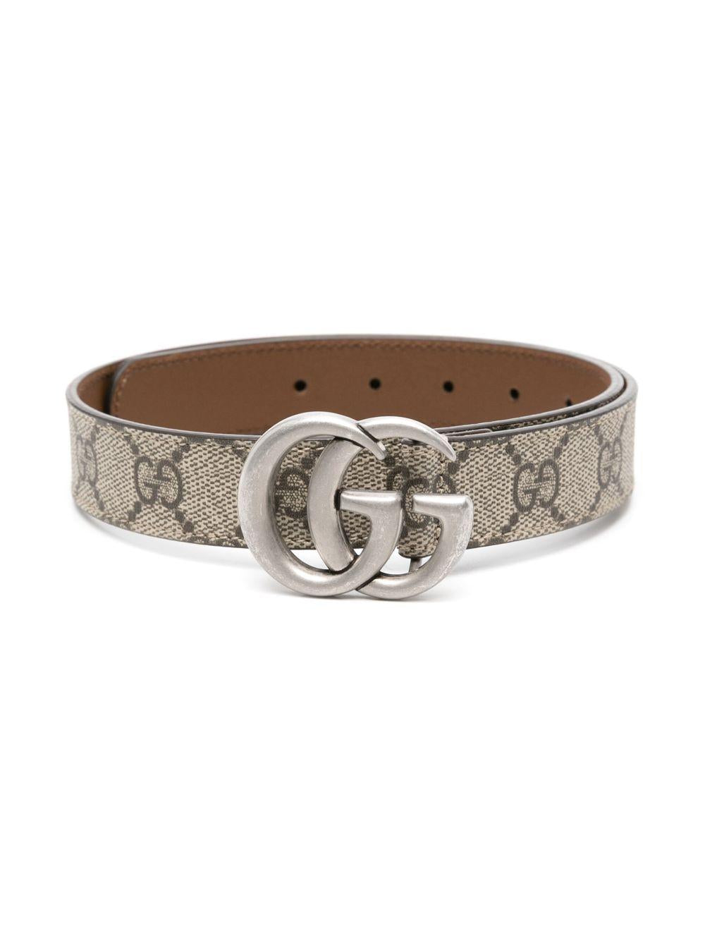 Cintura per bambini Gucci Kids beige con fibbia 4327072ZG0G 9742 GUCCI KIDS 