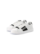 Sneakers per bambino Boss Kidswear bianco con logo goffrato con design color-block J51650 10P BOSS KIDS 