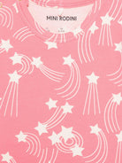 Tutina per neonata Mini Rodini rosa con stampa stelle all-over 26240105 PINK MINI RODINI KIDS 