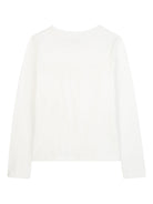 T-shirt per bambina Michael Kors Kids bianca con logo sul davanti R30491 117 MICHAEL KORS KIDS 