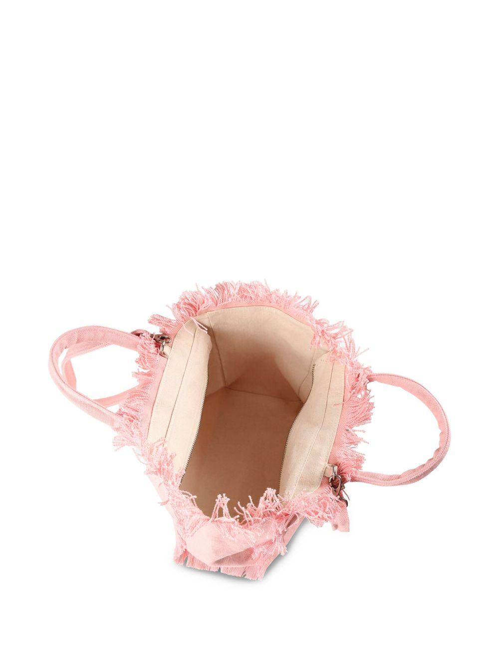 Borsa Colette MC2 Saint Barth rosa con dettaglio frange COL0001 00135L MC2 ST. BARTH KIDS 