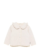Piumino Hailley per bambina Molo beige con ruches 5S26M603 5645 MOLO KIDS 