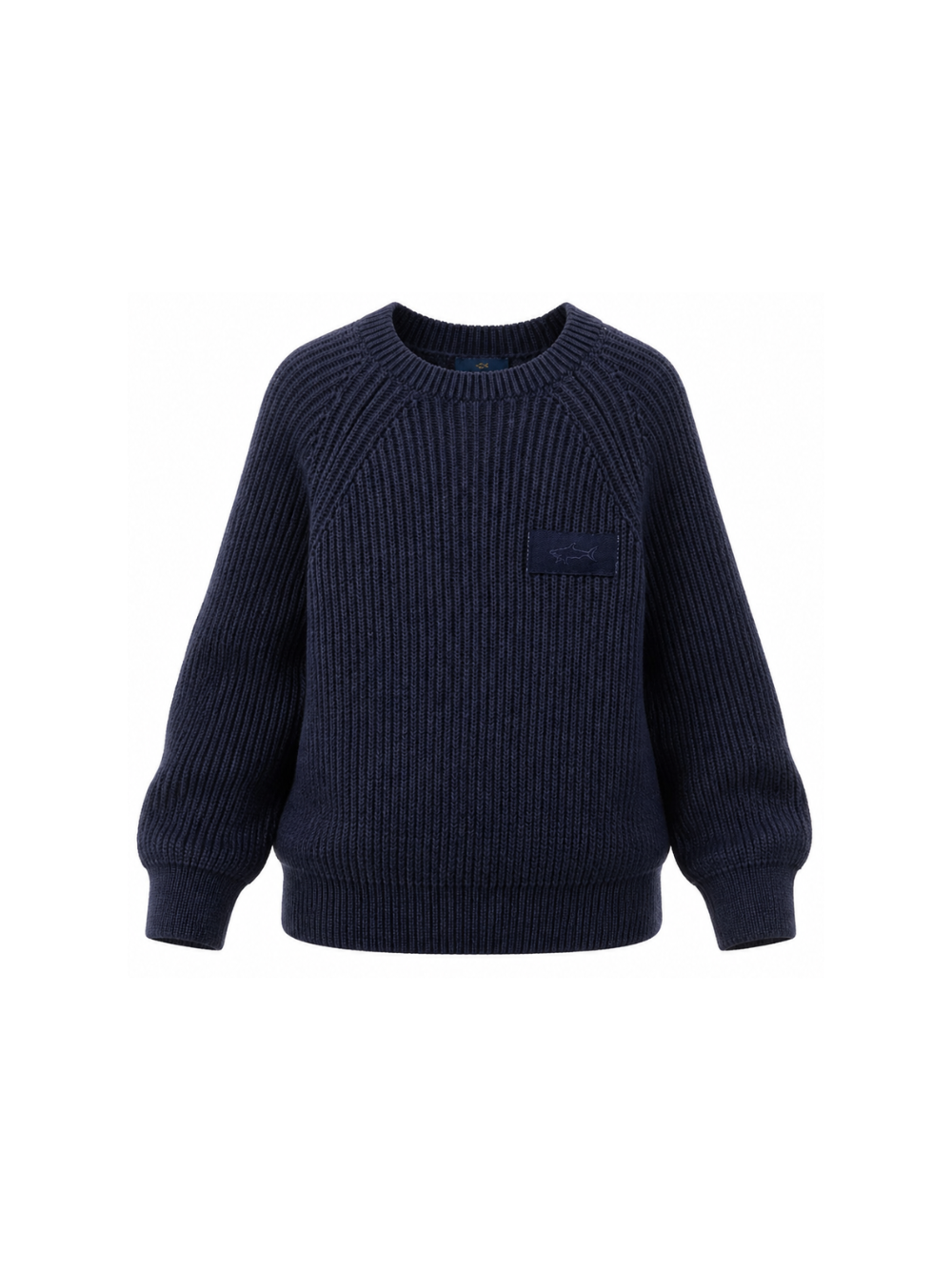 Felpa per bambino Paul & Shark Kids blu con logo ricamato WMF00ALDA68 42370 PAUL & SHARK KIDS 