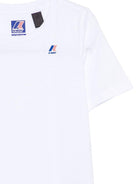 T-shirt per bambini K Way Kids bianca con dettaglio logo K7133YW 001 K-WAY KIDS 