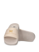 Ciabatte per bambina Elisabetta Franchi La Mia Bambina beige con logo sul davanti F4A0E0607174 5698 ElISABETTA FRANCHI KIDS 