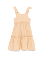Abito per bambina Donsje Janne beige con dettaglio fiocco 4076800 00012 DONSJE KIDS 