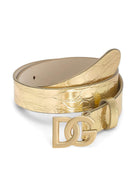Cintura per bambina Dolce & Gabbana Kids oro con fibbia con logo EE0068 AC459 8H944 DOLCE & GABBANA KIDS 