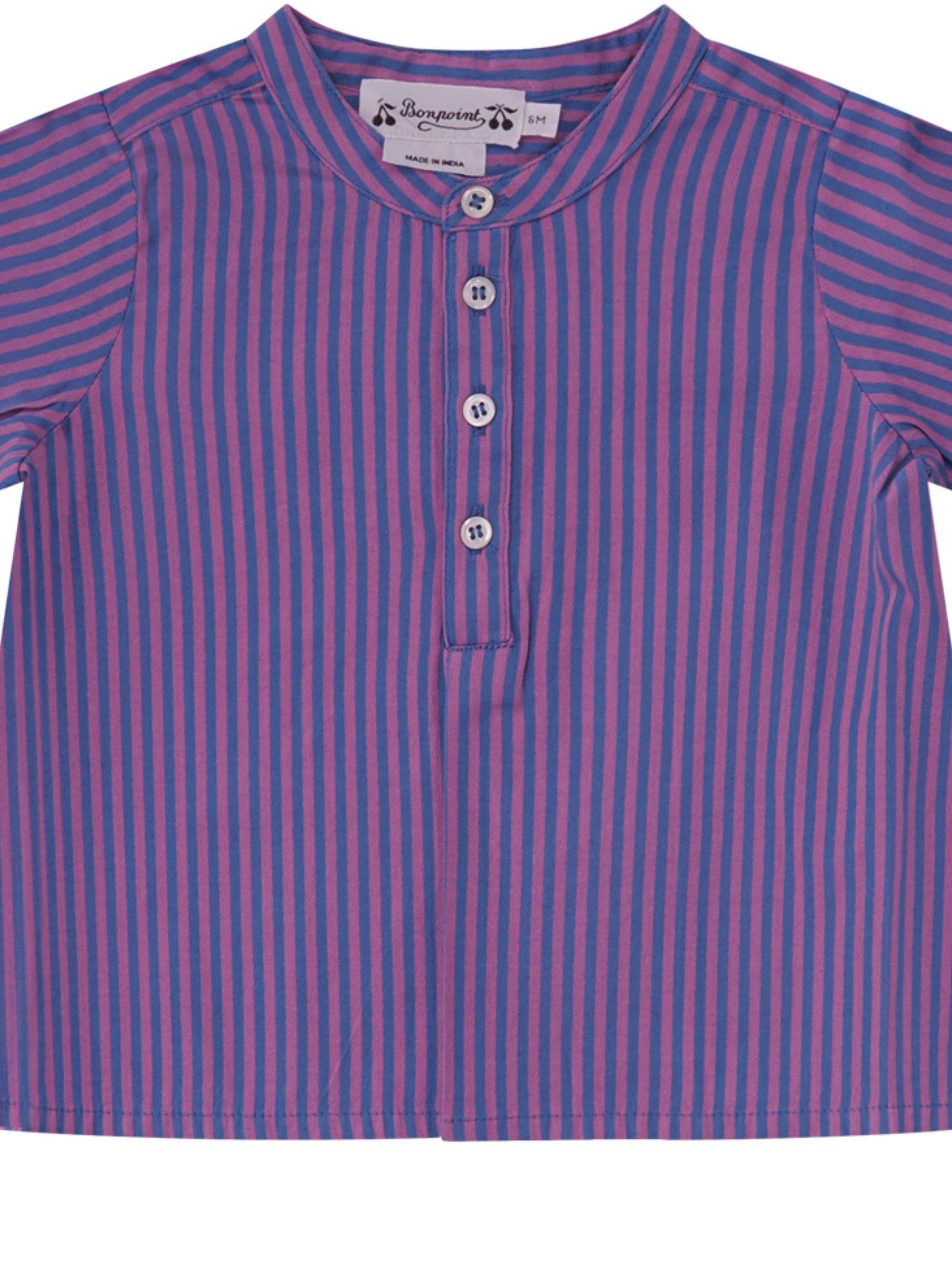 Camicia per neonato Bonpoiont multicolor con motivo a righe C06YSHW00001 258 BONPOINT KIDS 