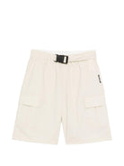 Shorts per bambino Just Cavalli Kids beige con tasche cargo e cintura JBP26137BE BEIGE D.W. ROBERTO CAVALLI KIDS 