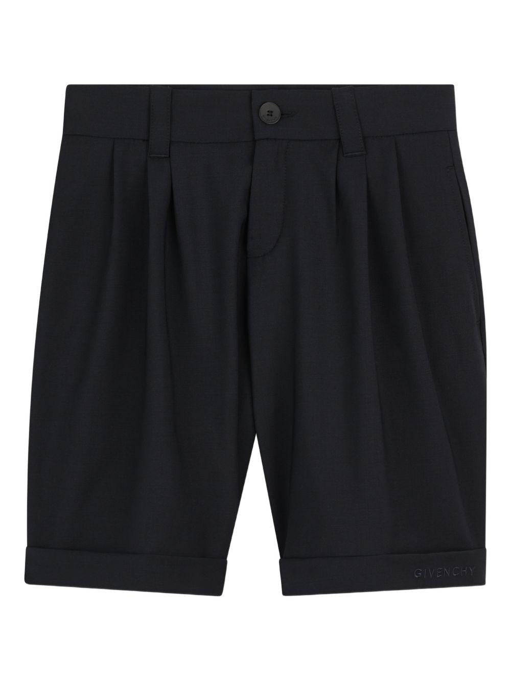 Shorts per bambino Givenchy Kids blu con pieghe H31111 061 GIVENCHY KIDS 