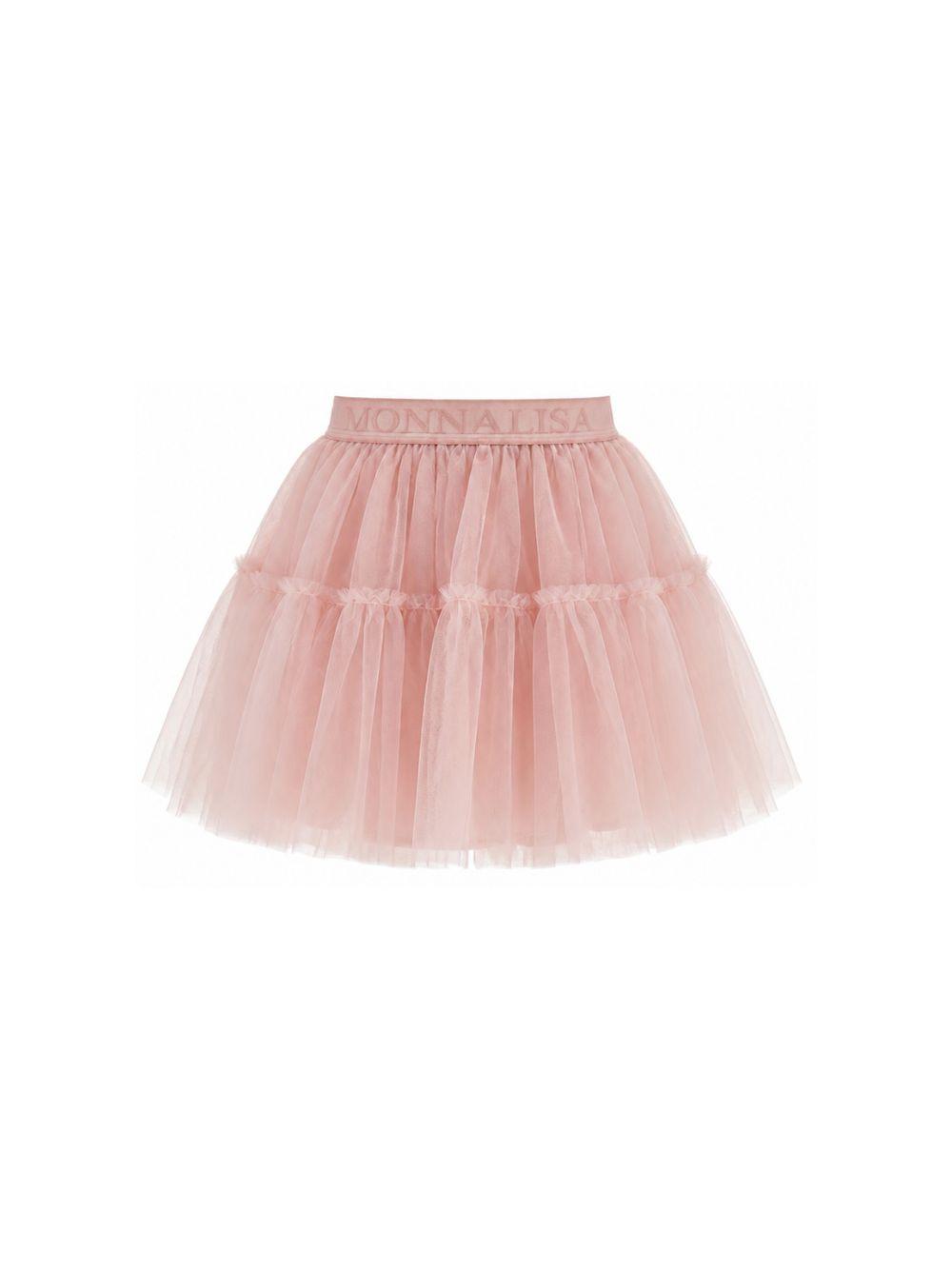 Gonna per bambina Monnalisa Kids rosa con trama in tulle 17HGON T9945 0066 MONNALISA KIDS 