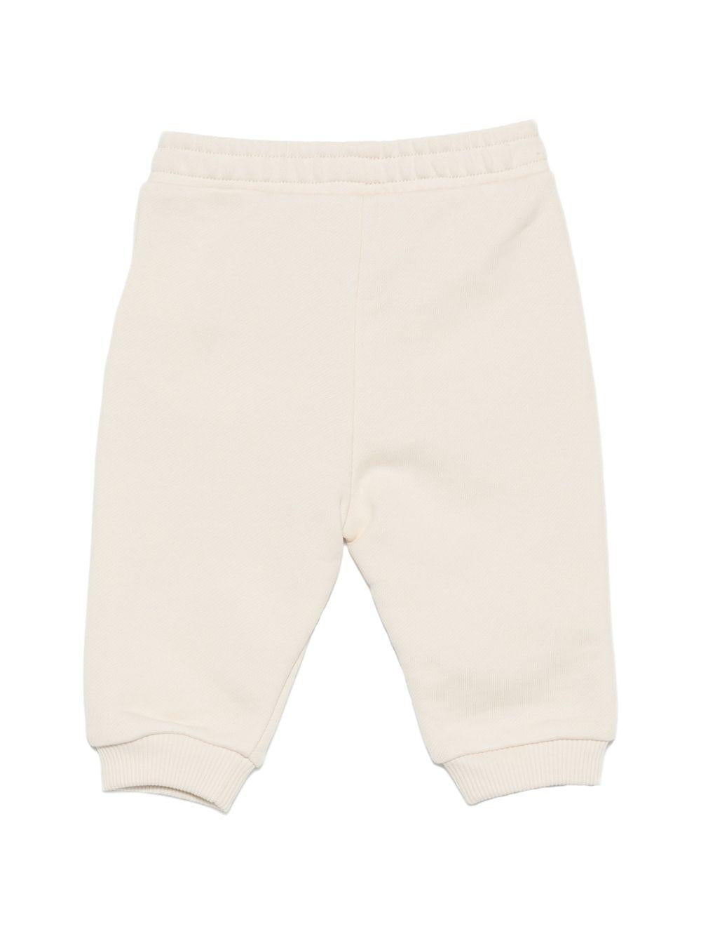 Pantaloni sportivi per neonato Versace Kids beige con dettaglio logo 10251531A18127 2YE00 VERSACE KIDS 