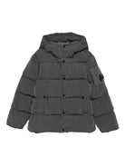 Giubbino per bambino C.P. Company Kids grigio con design trapuntato CUS01EL3C03 60811 C.P.COMPANY KIDS 