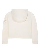 Felpa con cappuccio per bambina Michael Kors Kids bianca con zip R30471 190 MICHAEL KORS KIDS 