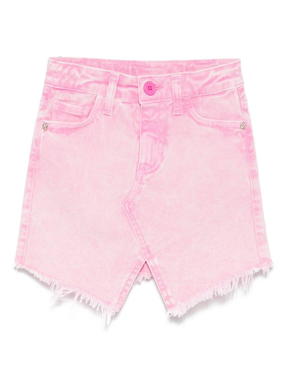 Gonna per bambina John Richmond Junior rosa con effetto schiarito RGP25161GO DENIM BARBIE JOHN RICHMOND JUNIOR 