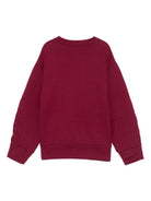 Felpa per bambina Elisabetta Franchi La Mia Bambina rosso con arricciatura EFFE1590FF002 D850 ElISABETTA FRANCHI 