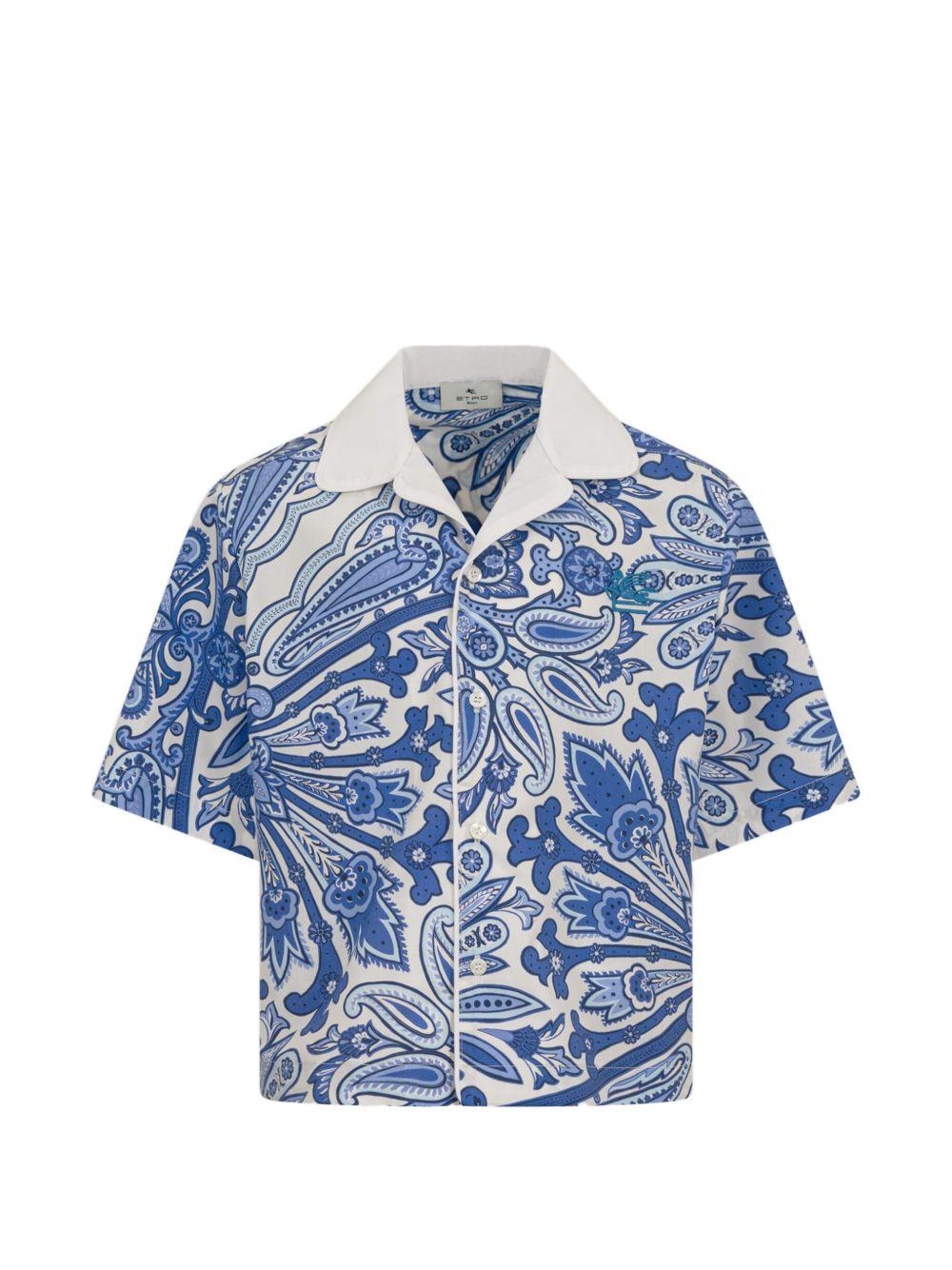 Camicia per bambino ETRO KIDS bianca con stampa paisley GY5P41 P0587 101CE ETRO KIDS 