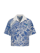 Camicia per bambino ETRO KIDS bianca con stampa paisley GY5P41 P0587 101CE ETRO KIDS 