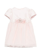 Abito per neonata Simonetta rosa con applicazione floreale SY1021 T0002 501 SIMONETTA KIDS 