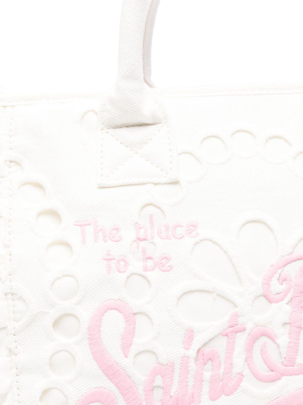 Borsa Colette MC2 Saint Barth bianca in pizzo sangallo COL0027 00410L MC2 ST. BARTH KIDS 