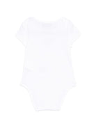 Body per neonati Moschino Kids bianco con stampa Teddy Bear MUT04KLAA03 10101 MOSCHINO KIDS 