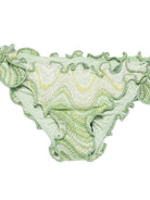 Costume per bambina MC2 Saint Barth Kids verde con bordo arricciato CRIC001 01121L MC2 ST. BARTH KIDS 