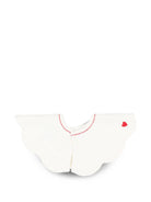 Bavaglino per neonati Petit Bateau Kids bianco con stampa grafica cuoricini A0G9K 01 PETIT BATEAU KIDS 