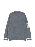 Cardigan per bambino Emporio Armani Kids grigio a maniche lunghe EB001686 AF27314 O8035 EMPORIO ARMANI KIDS 