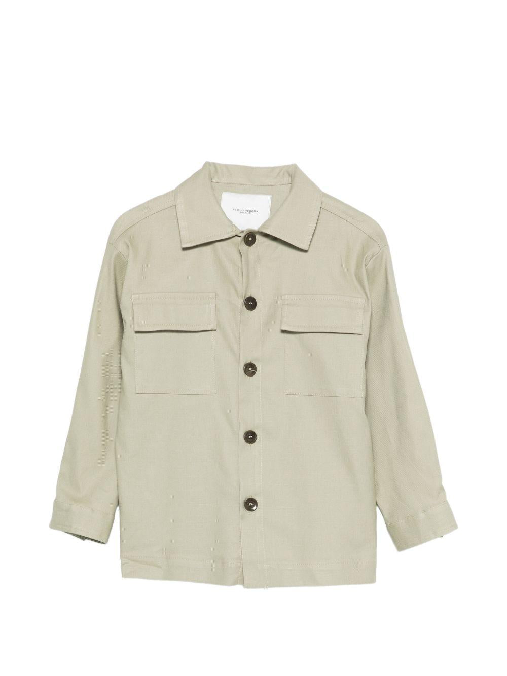 Camicia per bambino Paolo Pecora Kids verde con tasca PP4186 MATCH PAOLO PECORA KIDS 