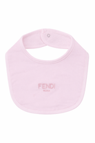 Set tre pezzi per neonata Fendi Kids rosa con logo Fendi sul davanti BUK154 ST8 F0C11 FENDI KIDS 