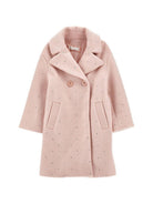 Cappotto per bambina Monnalisa Kids rosa con decorazione con strass 17H111 8036 094F MONNALISA KIDS 