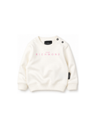Felpa per neonata John Richmond Kids bianca con stampa logo RIA26023FE OFF-WHITE JOHN RICHMOND KIDS 