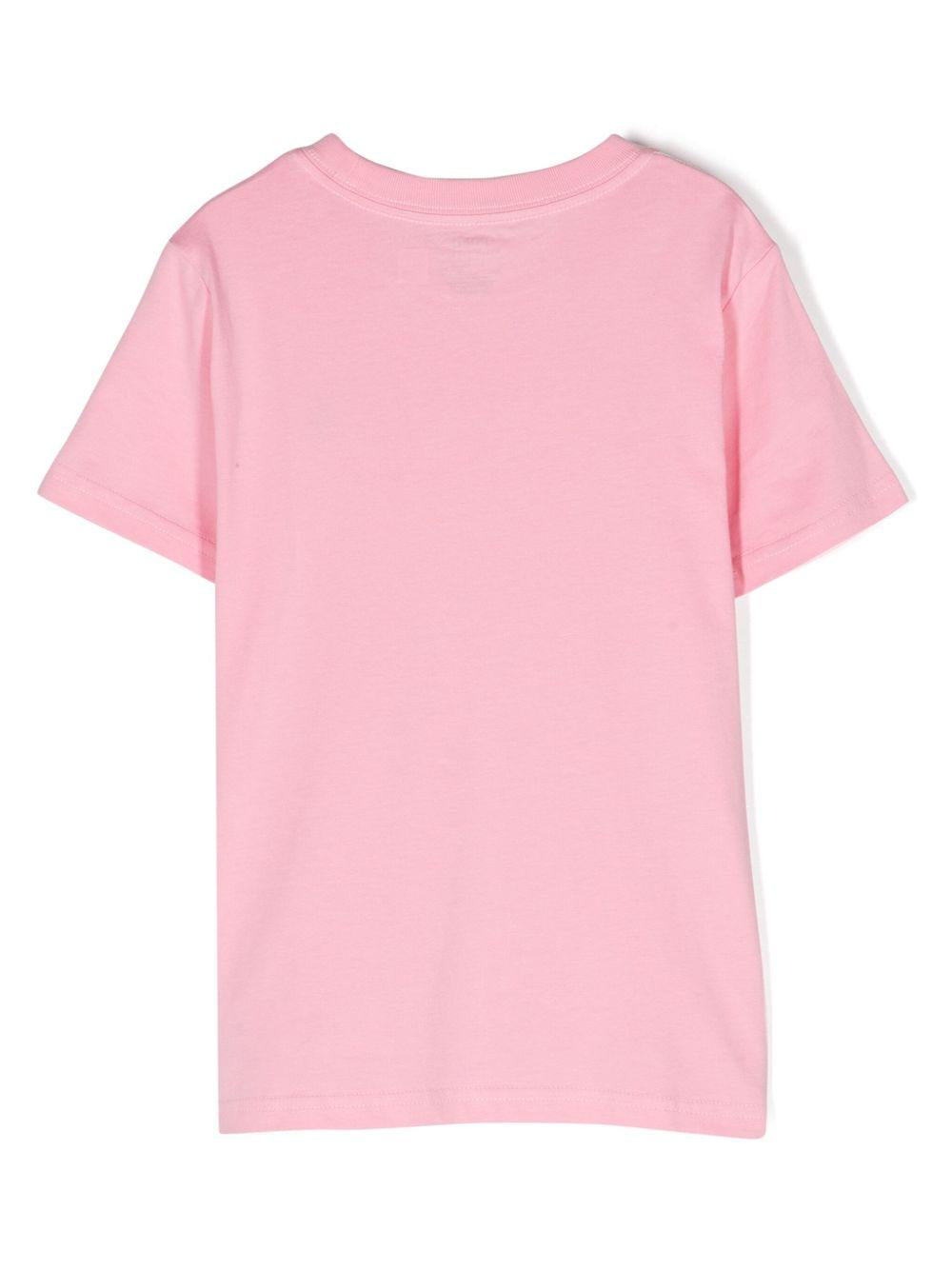 T-shirt per bambino Polo Ralph Lauren Kids rosa con ricamo Polo Pony 322832904 040 Ralph Lauren kids 